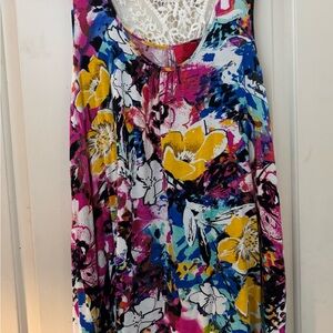 Christina Multicolor Floral Lace Women's Blouse